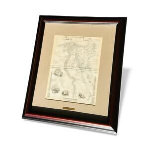 Map of Egypt And Petrea, Rare, 1845, Antique, 19.5" W x 23.5" H